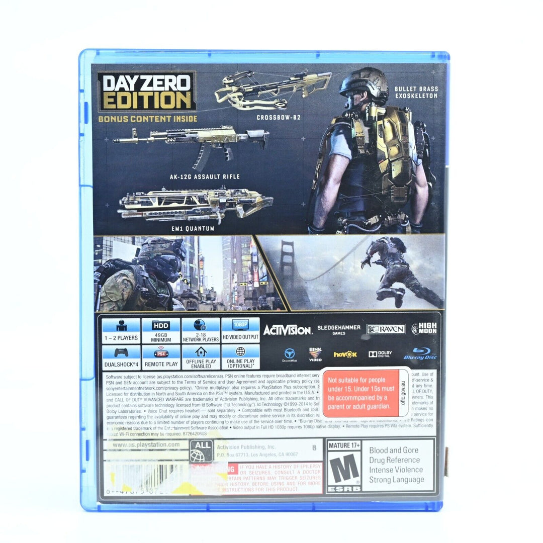 Call of Duty Advanced Warfare - Day Zero Edition - Sony Playstation 4 / PS4 Game