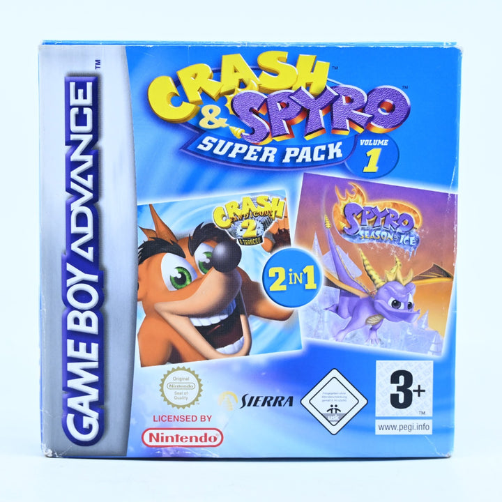 Crash & Spyro Super Pack Volume 1 - Nintendo Gameboy Advance / GBA Boxed Game