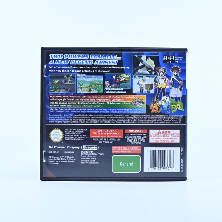 Pokemon Black 2 - Nintendo DS Game - PAL + Manual - FREE POST!