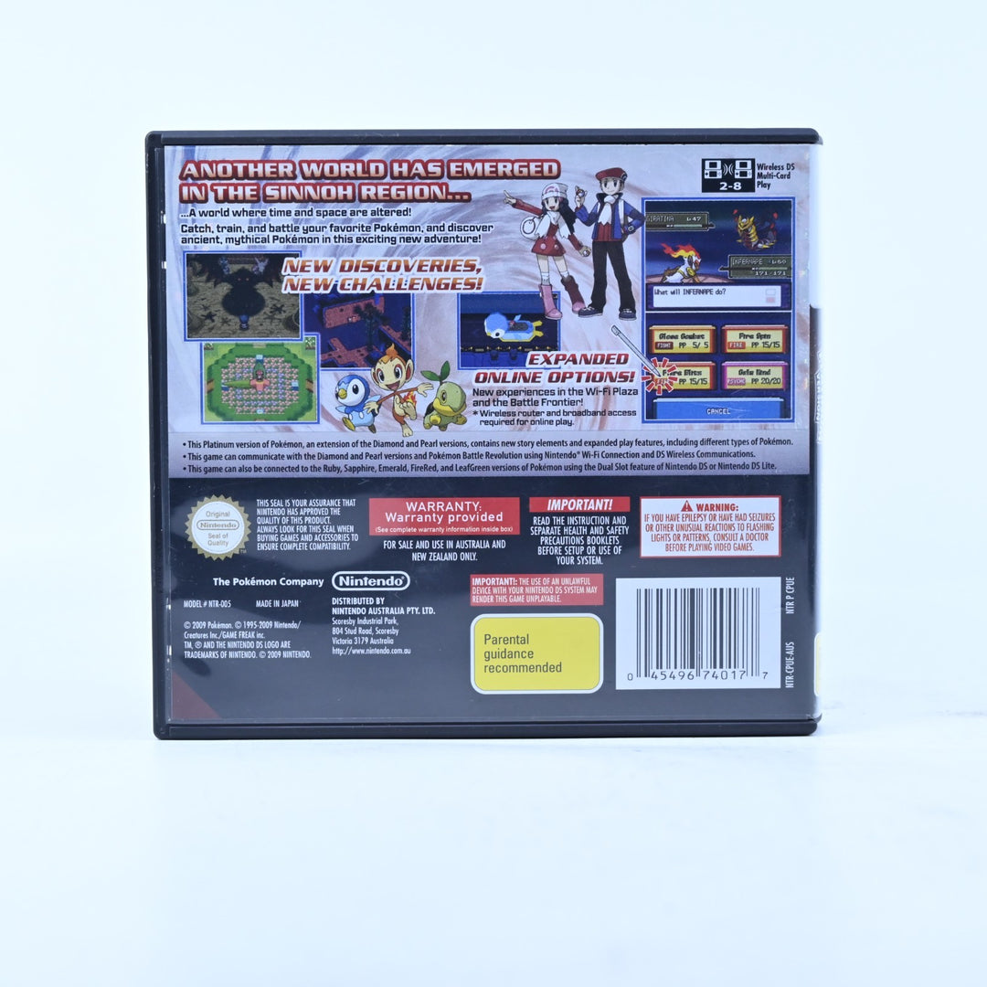Pokemon Platinum Version - Nintendo DS Game - PAL + Manual - FREE POST!