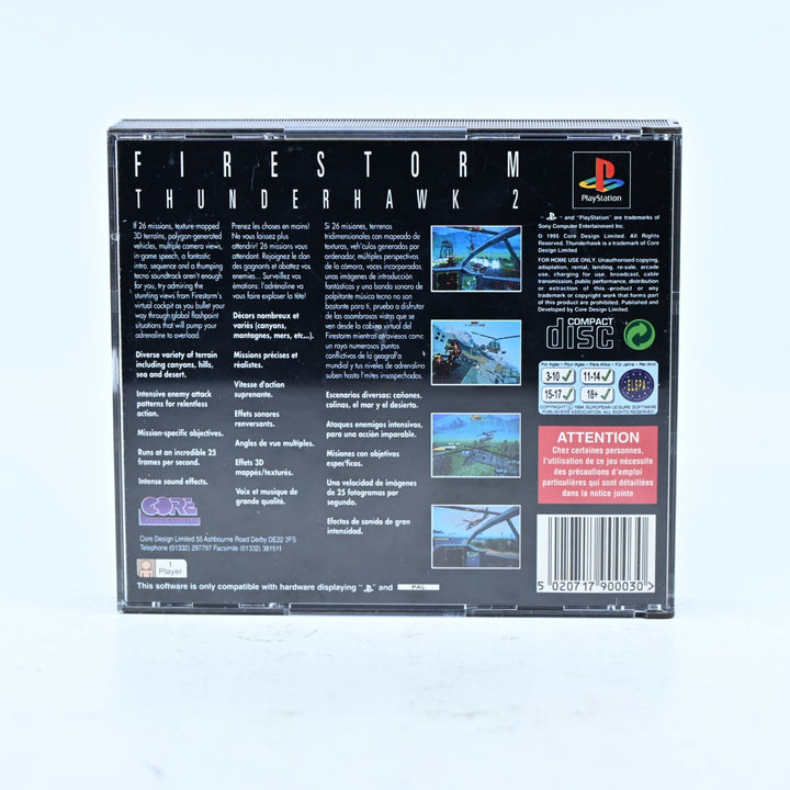 Firestorm Thunderhawk 2 - Sony Playstation 1 / PS1 Game + Manual - PAL
