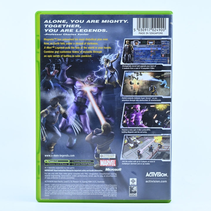 X-Men Legends - Original Xbox Game + Manual - PAL - MINT DISC!