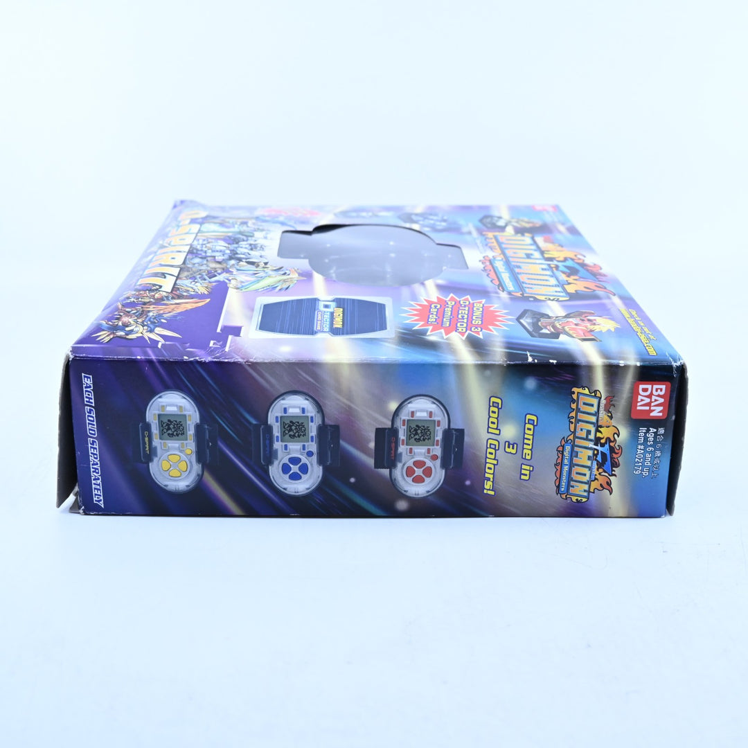 UNUSED! Silver/Blue - Digimon D-Spirit V1 - Boxed Digimon Console - Bandai