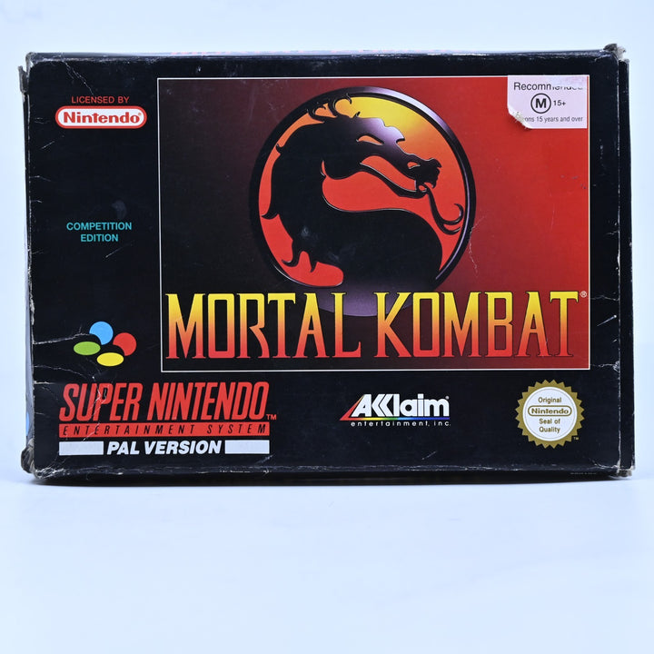 Mortal Kombat - Super Nintendo / SNES Boxed Game - PAL - FREE POST!