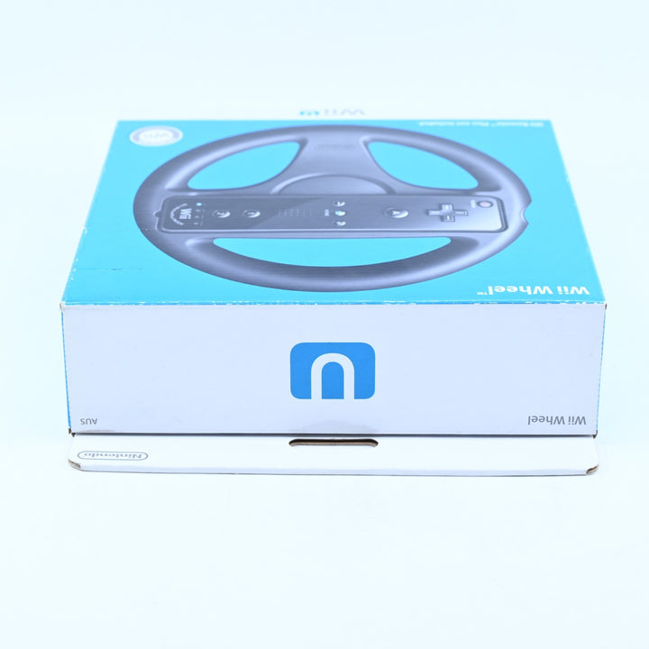 Black Wii Wheel - Nintendo Wii U Boxed Accessory - PAL - FREE POST!