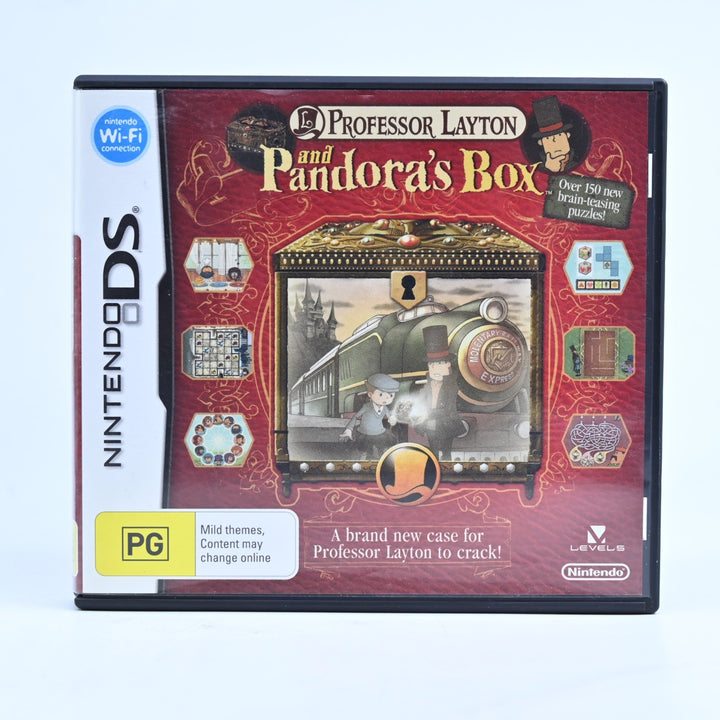Professor Layton and Pandora's Box - Nintendo DS Game - PAL + Manual
