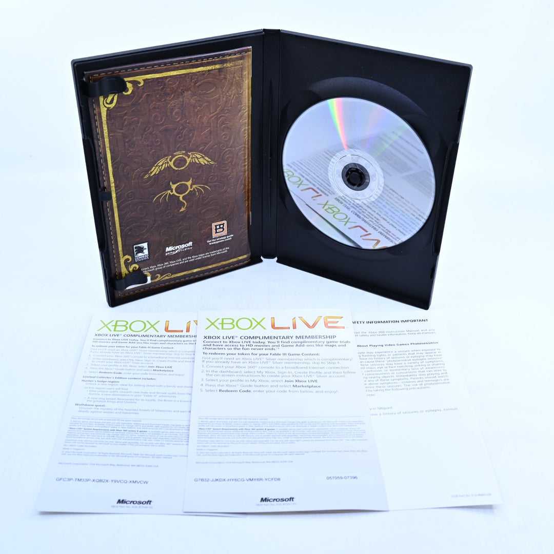Fable III 3 - Limited Collector's Edition - Xbox 360 Game + Manual - PAL