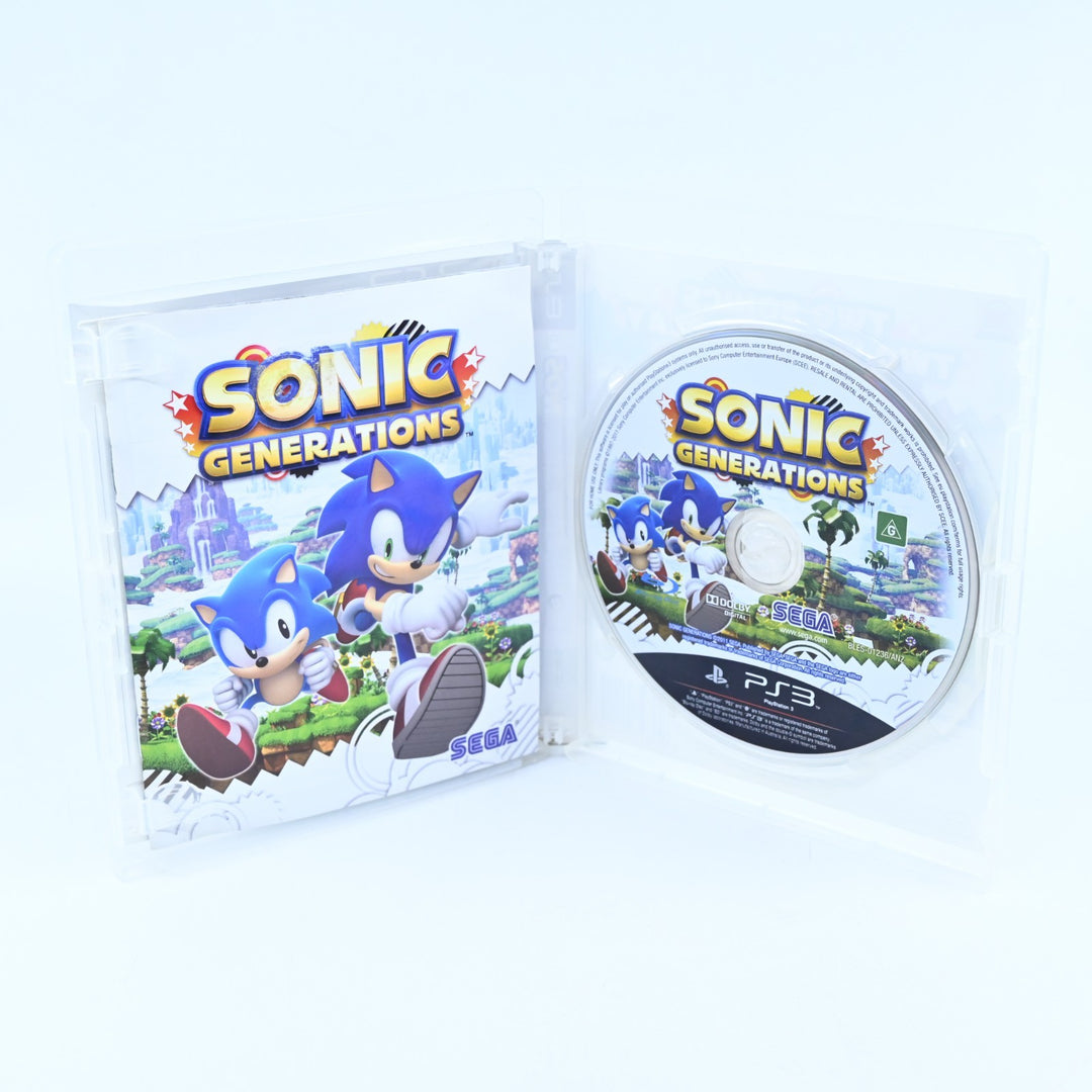 Sonic Generations - Sony Playstation 3 / PS3 Game + Manual - FREE POST!