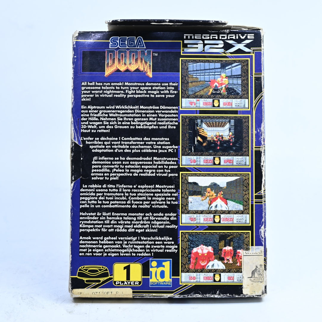 Doom - Sega Mega Drive Game / 32X Game - No Manual - PAL - FREE POST!