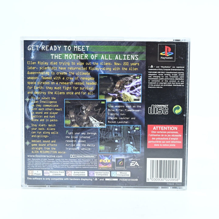 Alien Resurrection - Sony Playstation 1 / PS1 Game + Manual - PAL - MINT DISC!