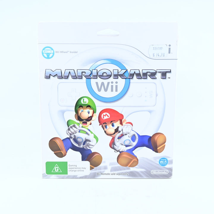 Mario Kart Wii Boxed + Wheel - Nintendo Wii Game + Manual - PAL - MINT DISC!