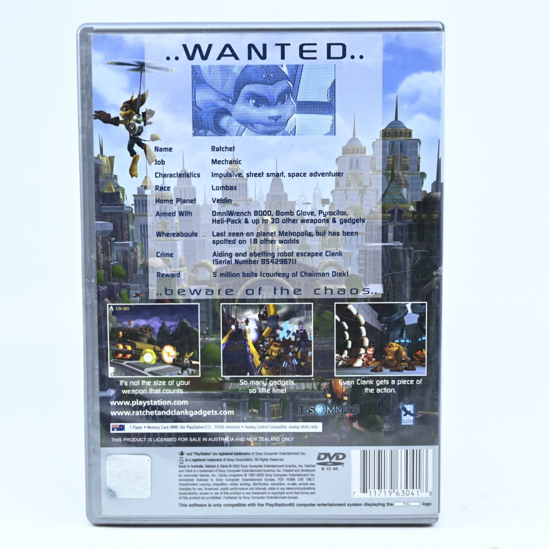Ratchet & Clank - Sony Playstation 2 / PS2 Game - PAL - FREE POST!