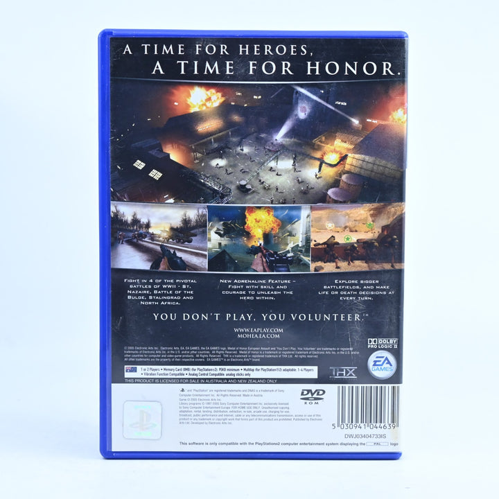 Medal of Honor: European Assault - Sony Playstation 2 / PS2 Game + Manual