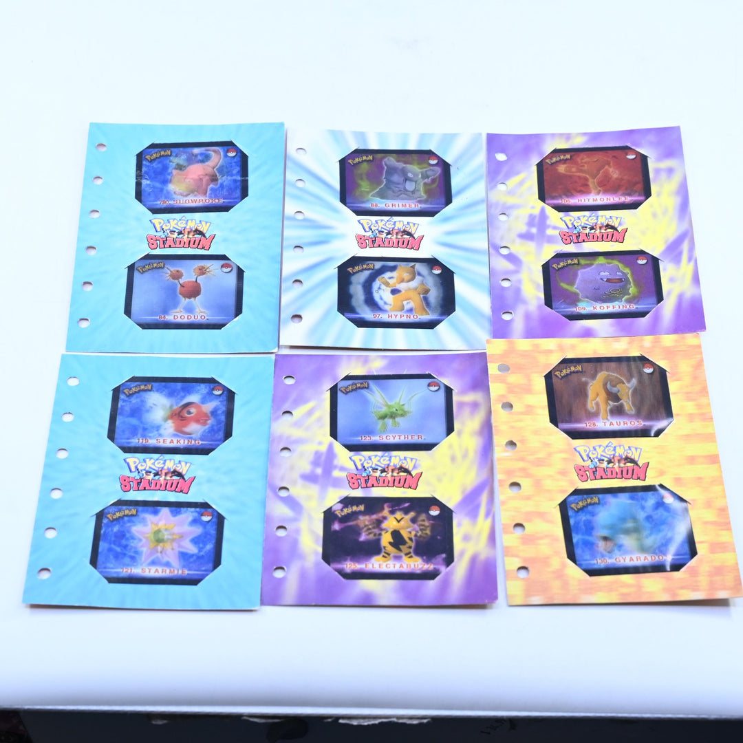 Pokemon Stadium - Action 3D's Collectors Record - Complete Set - Lays