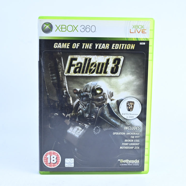 Fallout 3 - GOTY Edition - Xbox 360 Game + Manual - PAL - MINT DISC!