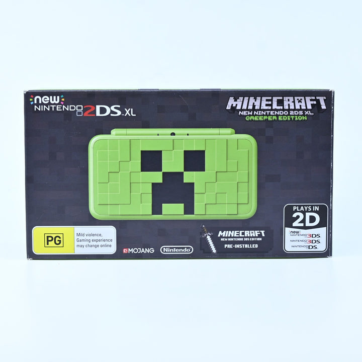UNUSED! Minecraft Creeper Edition - New Nintendo 2DS XL Boxed Console - AUS PAL
