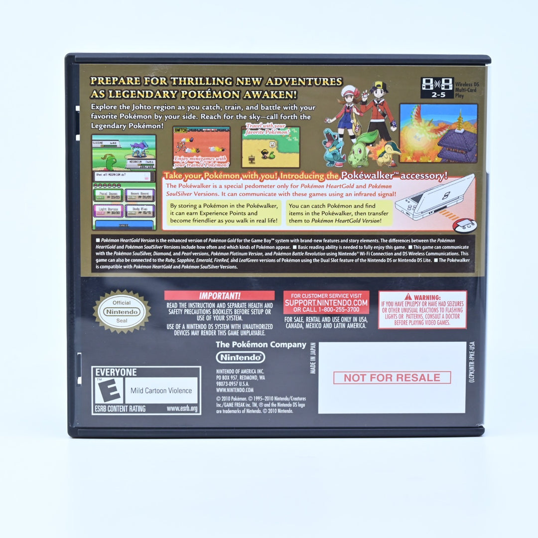 Pokemon HeartGold - Nintendo DS Game - Region Free + Manual - Heart Gold
