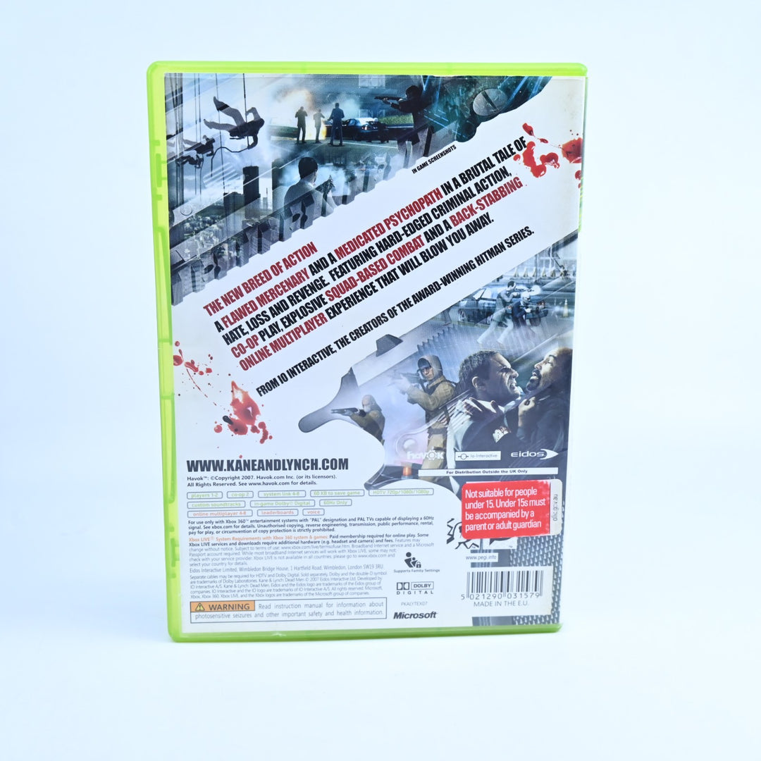 Kane & Lynch: Dead Men - Xbox 360 Game + Manual - PAL - MINT DISC!