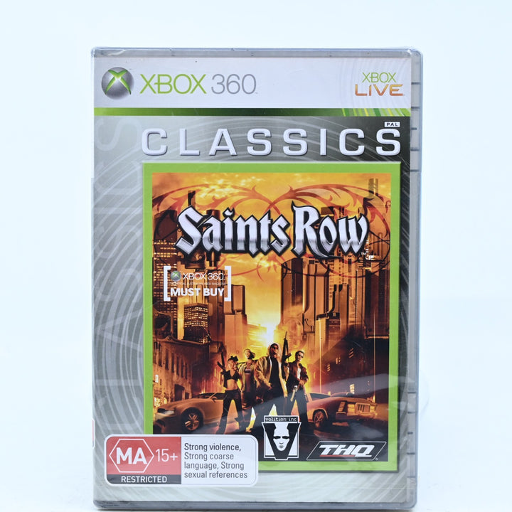 SEALED! Saints Row - Xbox 360 Game + Manual - PAL - FREE POST!