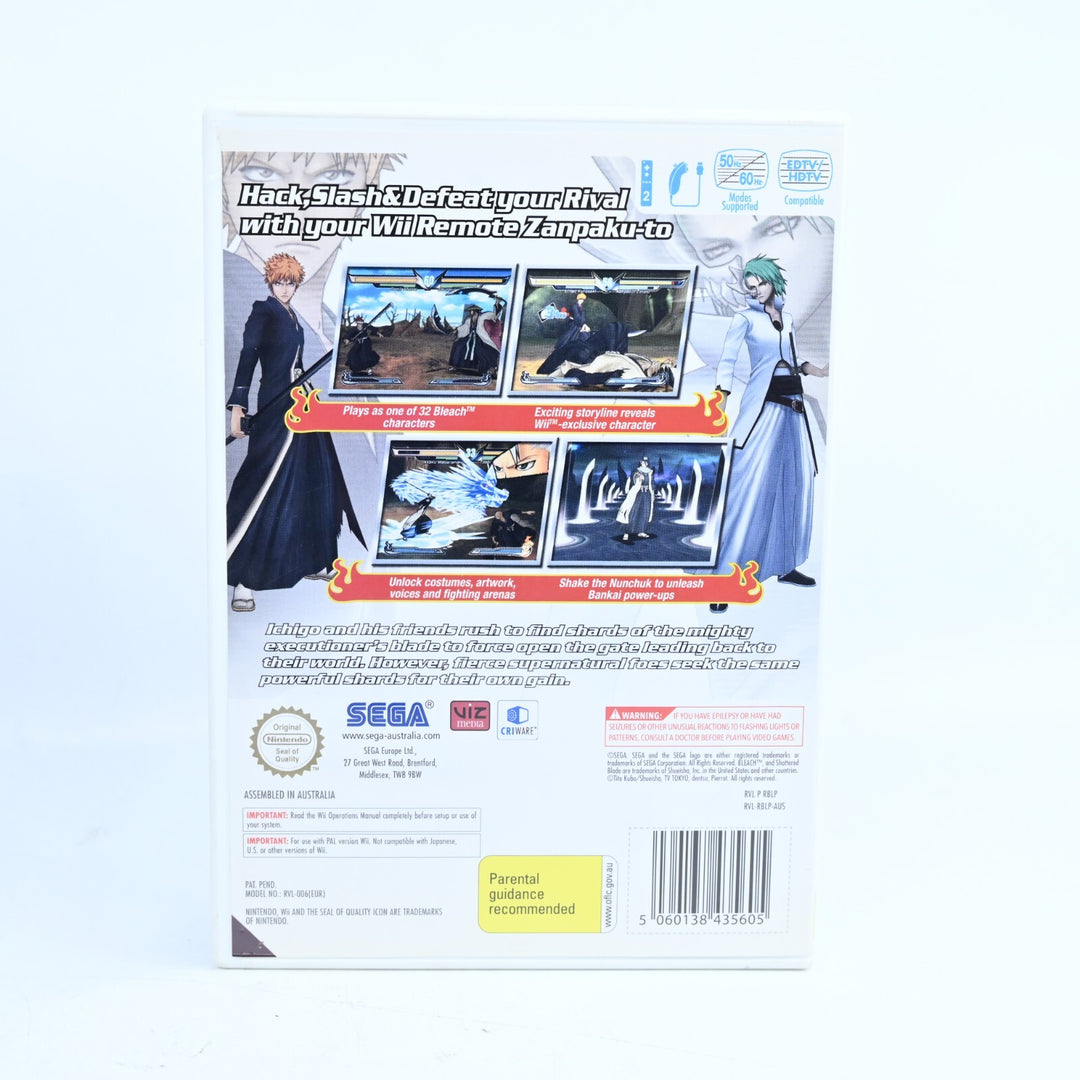 Bleach: Shattered Blade - Nintendo Wii Game + Manual - PAL - MINT DISC!
