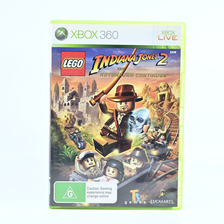 LEGO Indiana Jones 2 - Xbox 360 Game + Manual - PAL - MINT DISC!