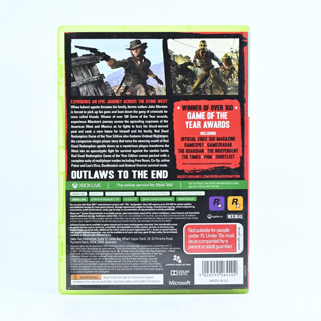 Red Dead Redemption: GOTY - Xbox 360 Game + Map - PAL - MINT DISC!
