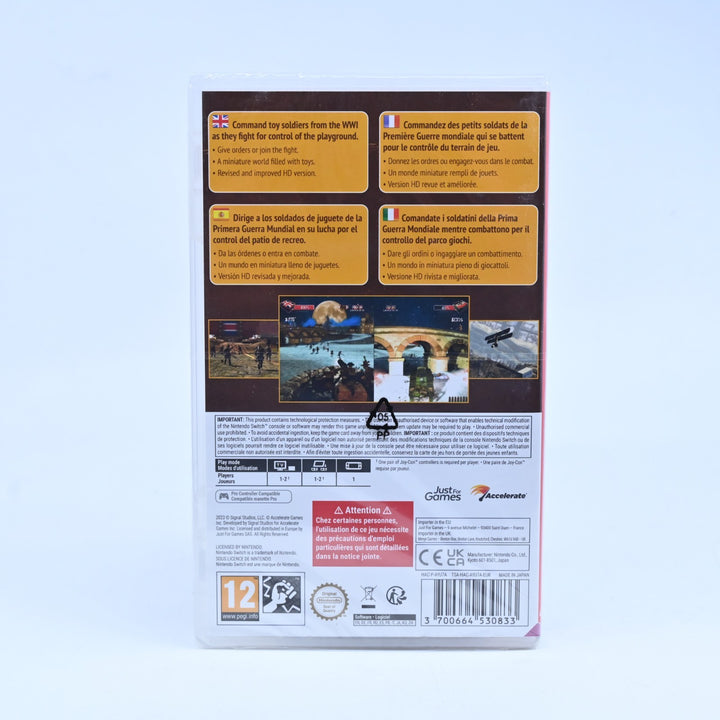 SEALED! Toy Soldiers HD - Nintendo Switch Game - FREE POST!