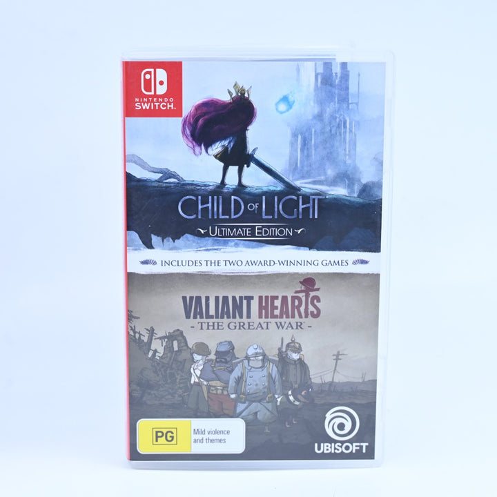 Child of Light + Valiant Hearts: The Great War - Nintendo Switch Game