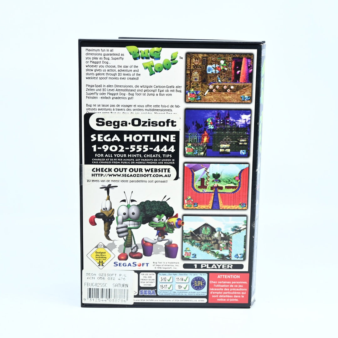 Bug Too! - Sega Saturn Game - PAL - MINT DISC!