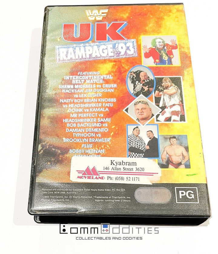 WWF UK Rampage 93 RARE VHS Video