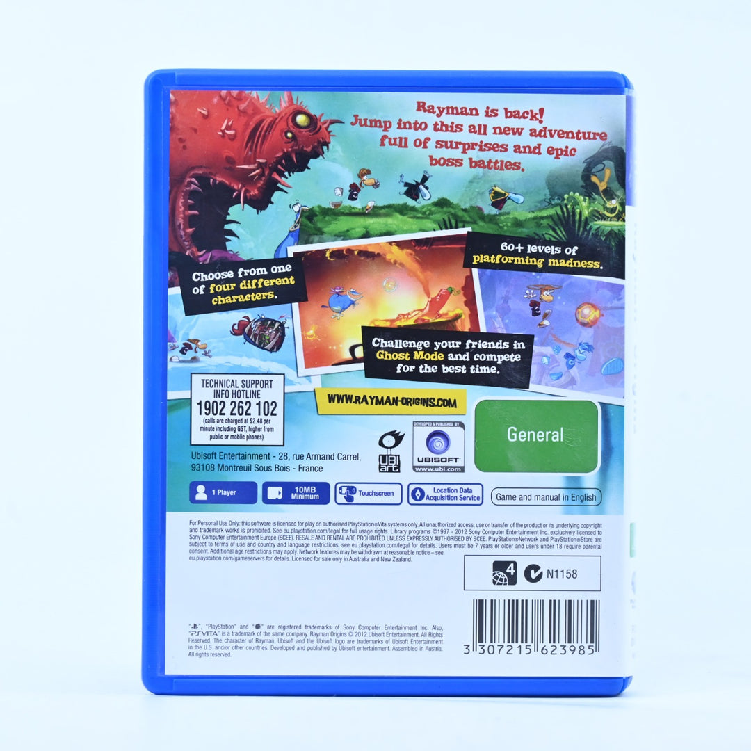 Rayman Origins - Sony PS Vita Game - FREE POST!