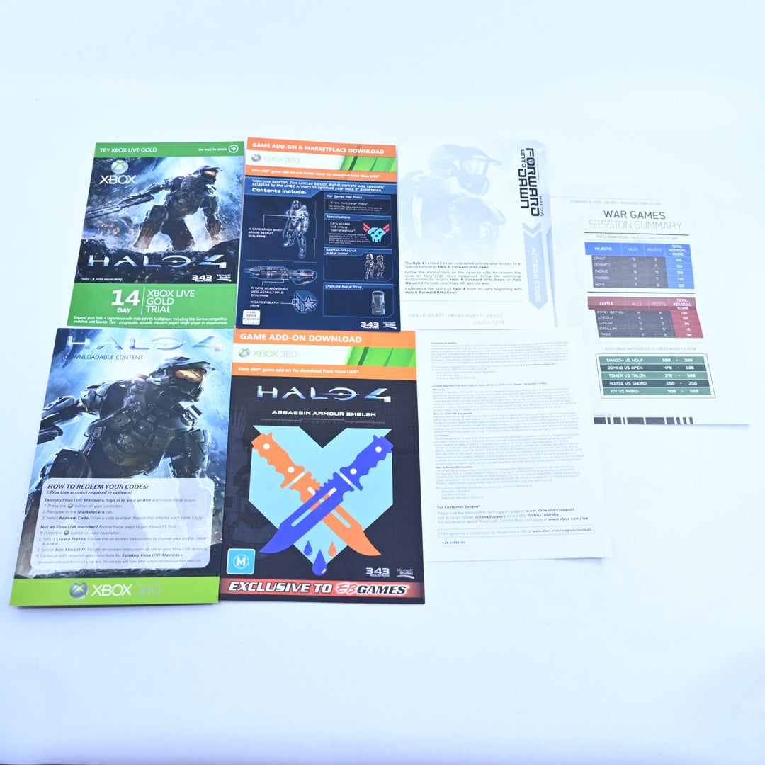 Halo 4 Limited Edition + Slip - Xbox 360 Game + Manual - PAL - MINT DISC!