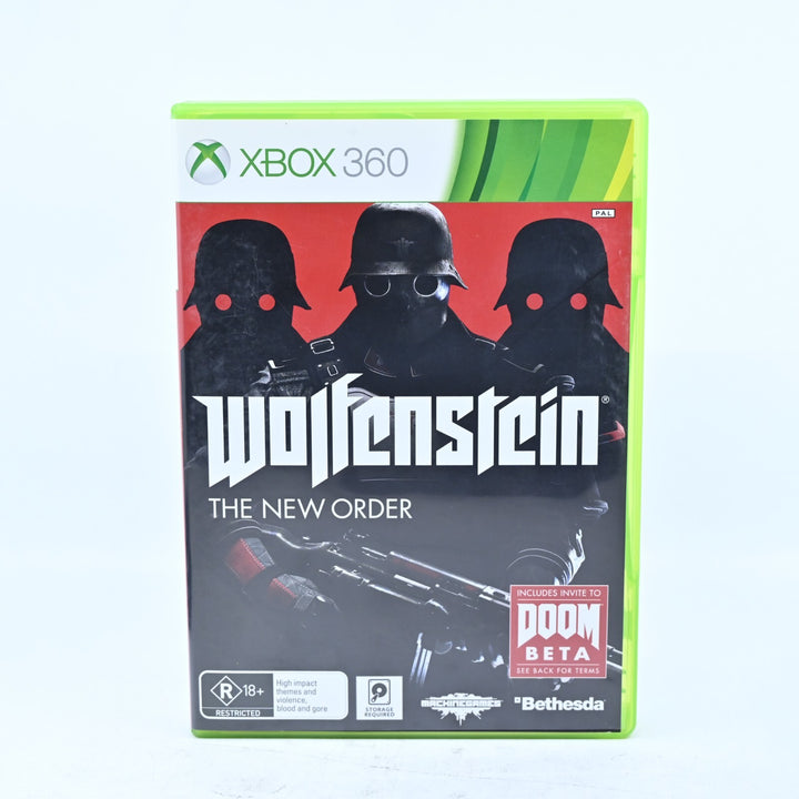 Wolfenstein The New Order - Big Case - Xbox 360 Game + Manual - PAL - MINT DISC!