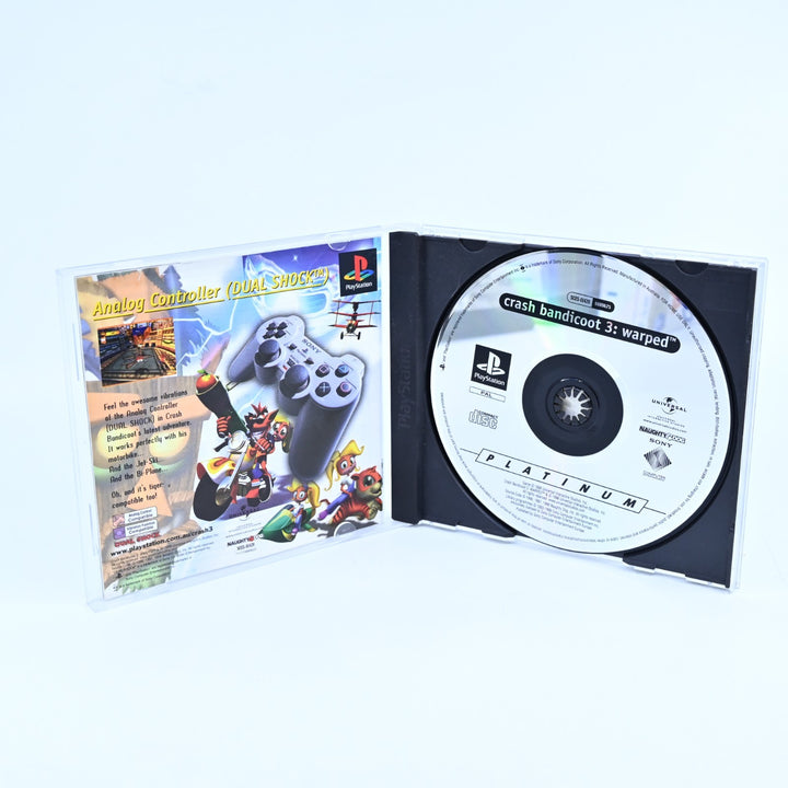Crash Bandicoot 3: Warped - Sony Playstation 1 / PS1 Game + Manual -MINT DISC!