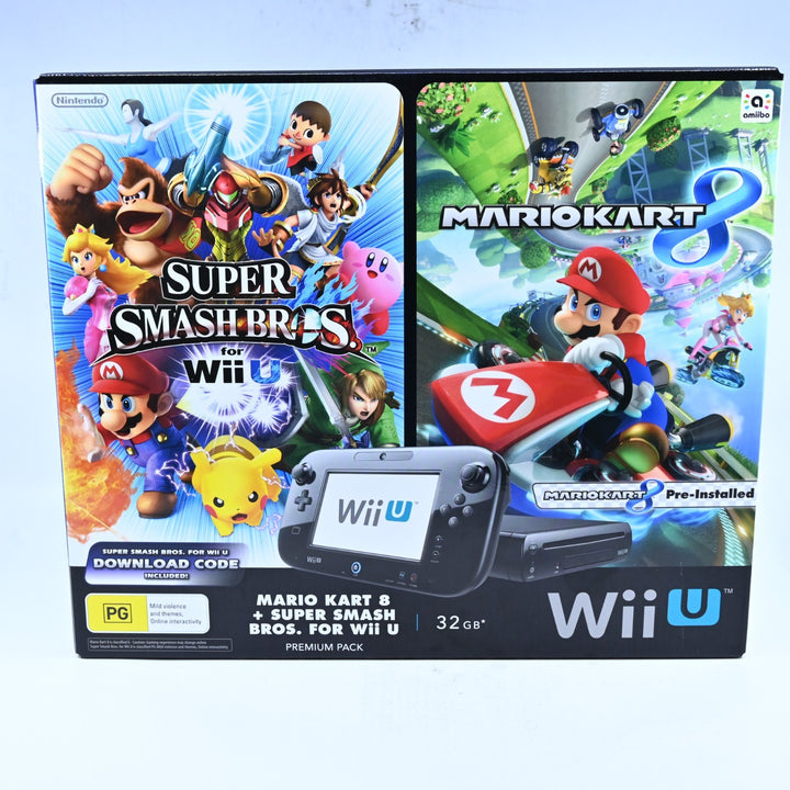 Mario Kart 8 + Super Smash Bros. Premium Pack - Nintendo Wii U Boxed Console