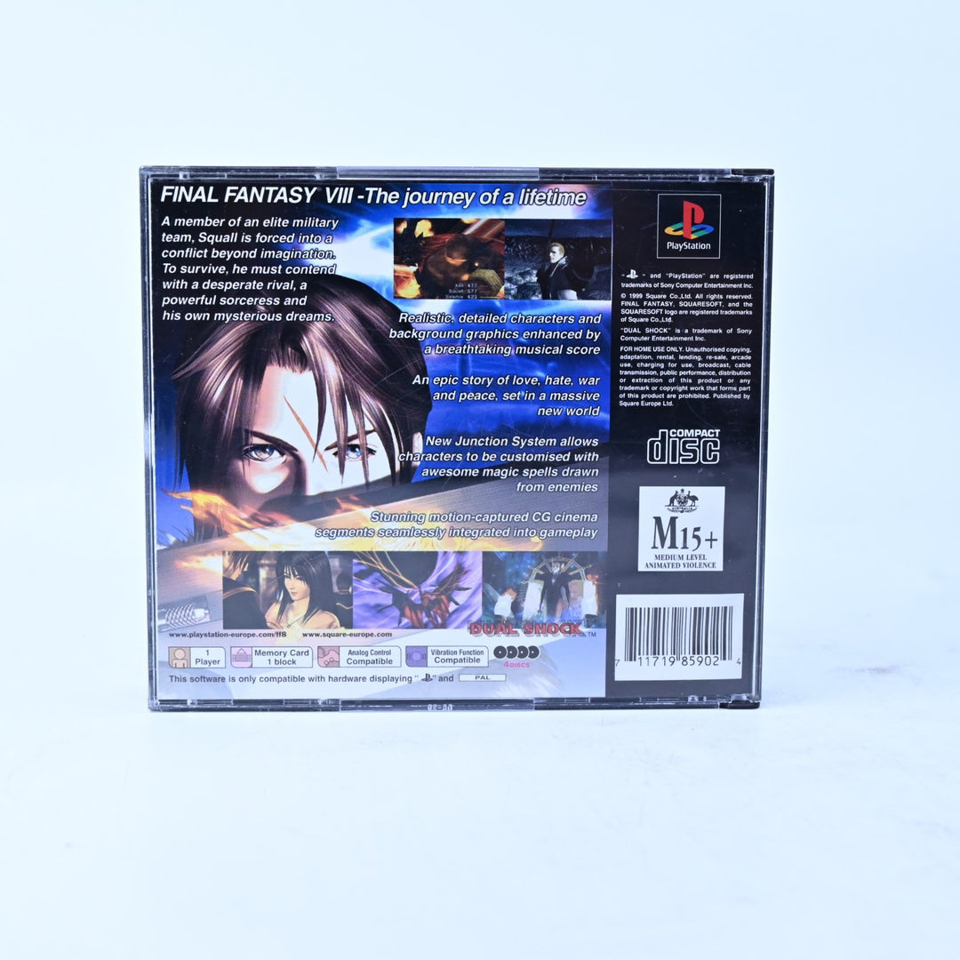 Final Fantasy VIII - Sony Playstation 1 / PS1 Game + Manual - PAL - MINT DISC!