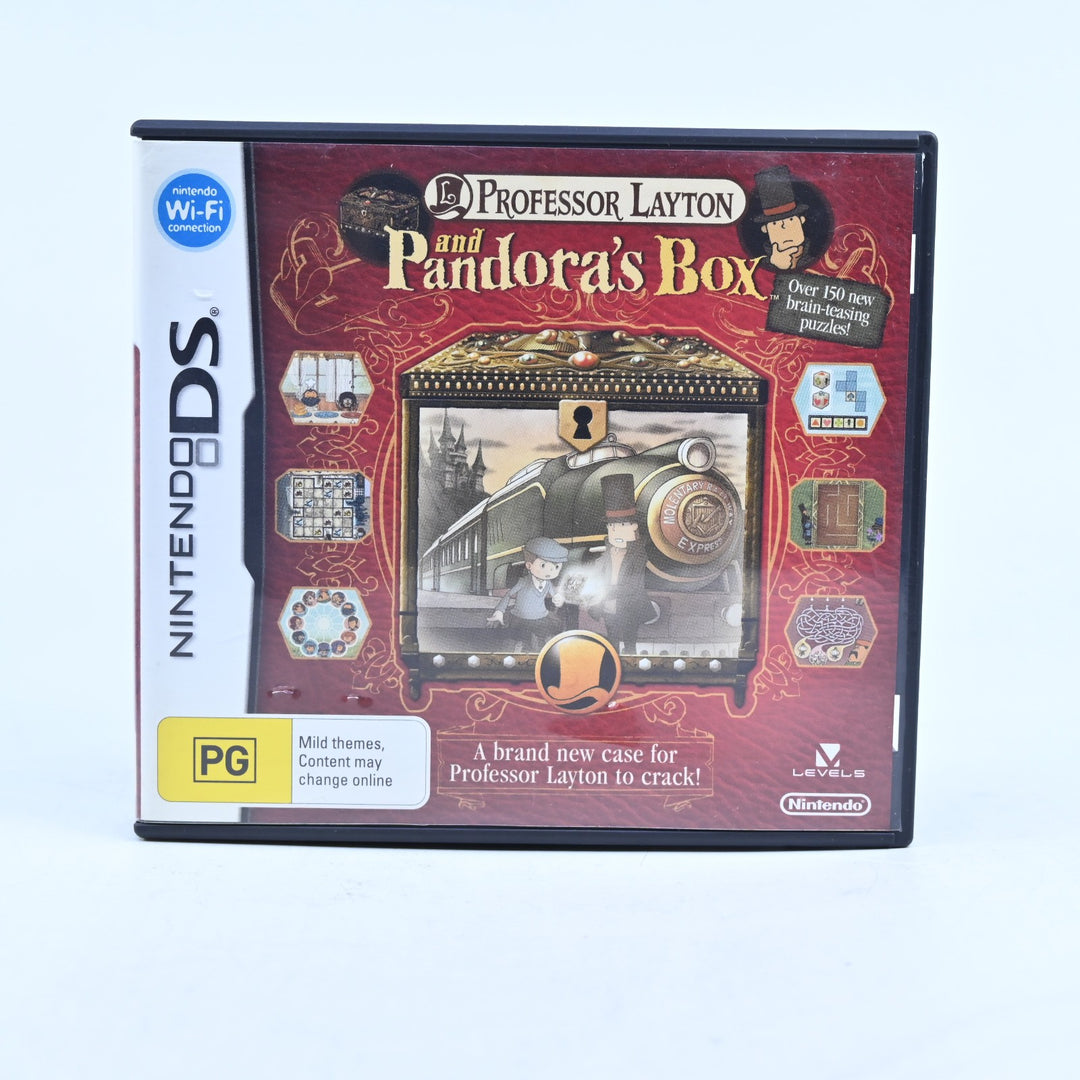 Professor Layton and Pandora's Box - Nintendo DS Game - PAL + Manual