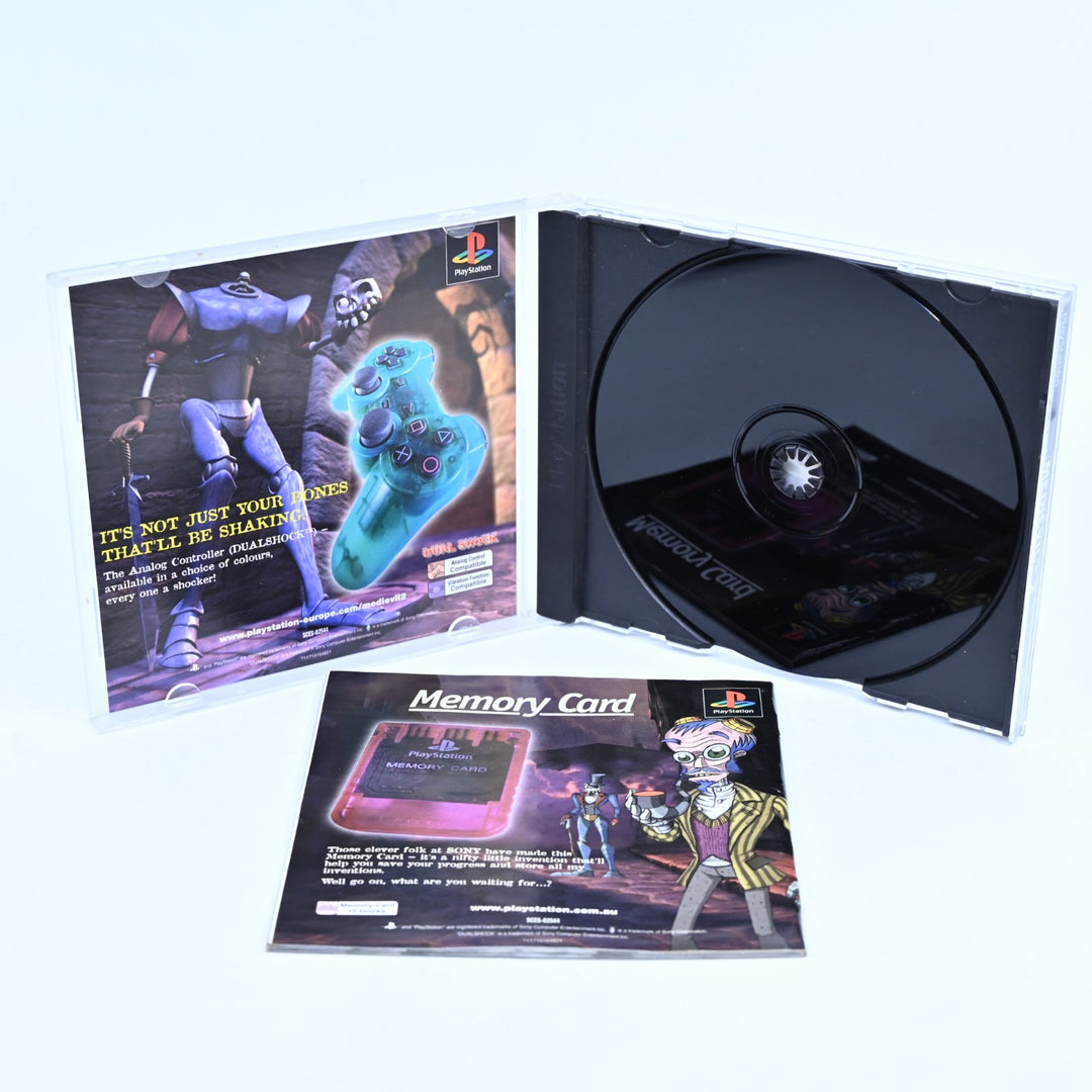 MediEvil 2 - Sony Playstation 1 / PS1 Game + Manual - PAL - MINT DISC!