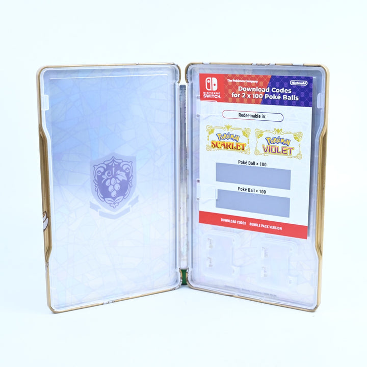 Pokemon Scarlet + Violet Dual Pack Steelbook Edition - Nintendo Switch Game