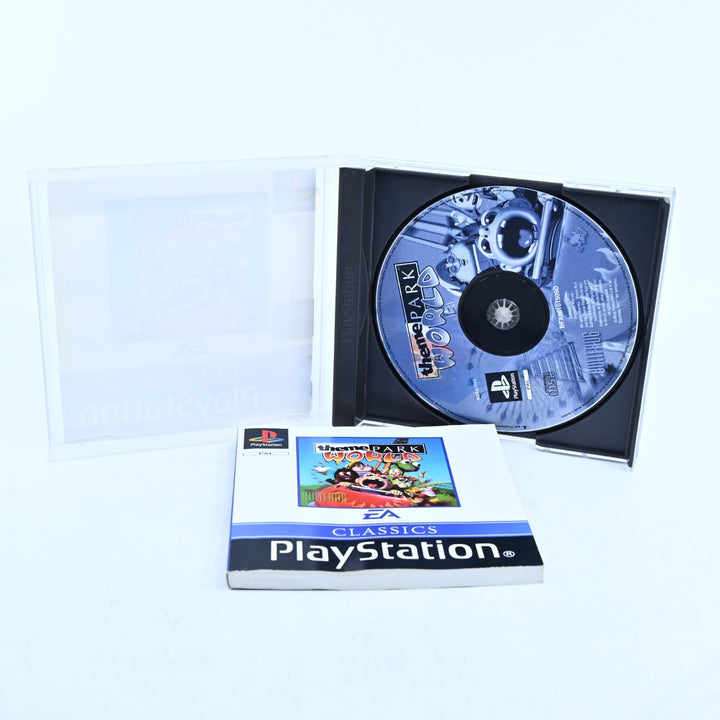 Theme Park World - Sony Playstation 1 / PS1 Game + Manual - PAL - MINT DISC!
