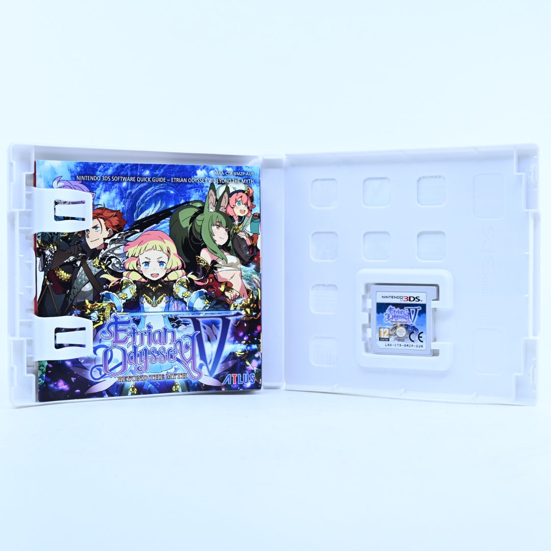 Etrian Odyssey V Beyond the Myth - Nintendo 3DS Game - PAL + Manual + Art Book