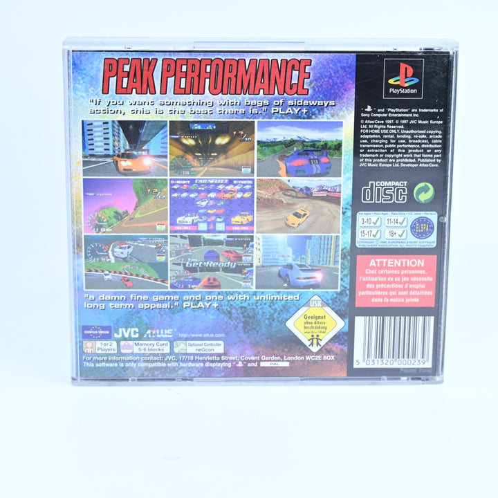 Peak Performance - Sony Playstation 1 / PS1 Game + Manual - PAL - MINT DISC!