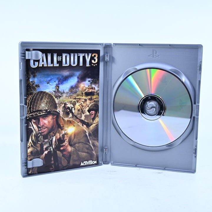 Call of Duty 3 - Sony Playstation 2 / PS2 Game + Manual - PAL - MINT DISC!