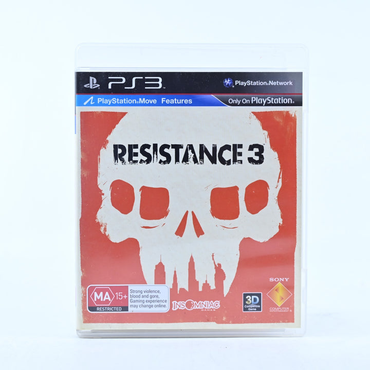 Resistance 3 - Sony Playstation 3 / PS3 Game + Manual - MINT DISC!
