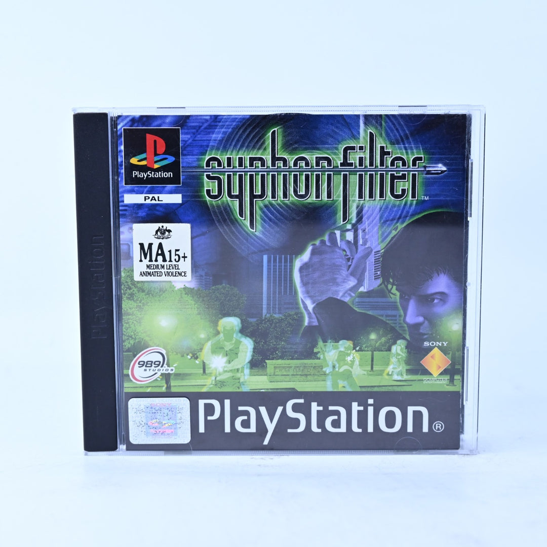 Syphon Filter - Sony Playstation 1 / PS1 Game + Manual - PAL
