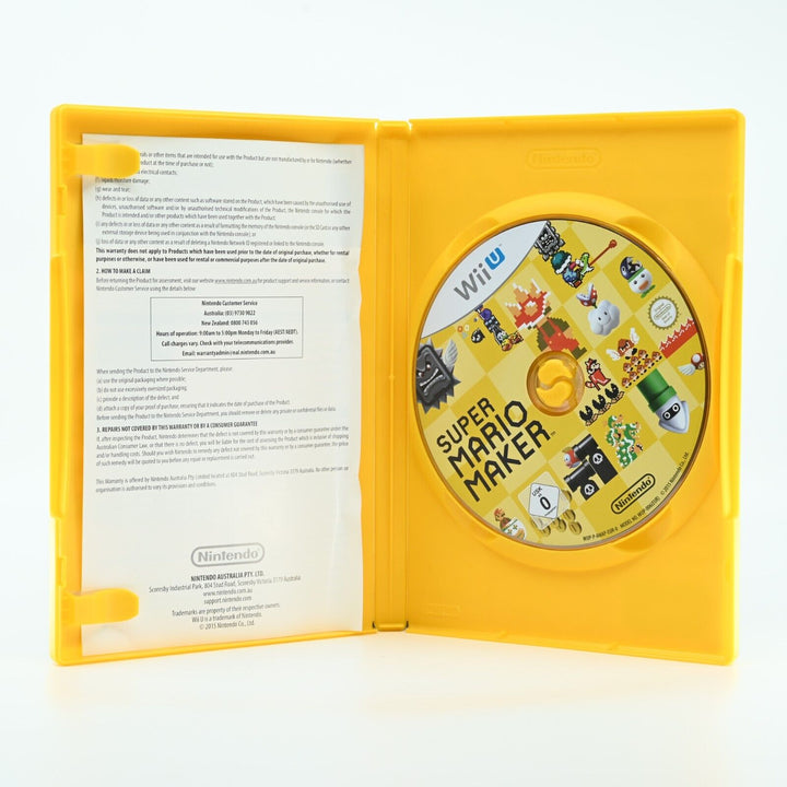 Super Mario Maker - Nintendo Wii U Game - PAL - MINT DISC!