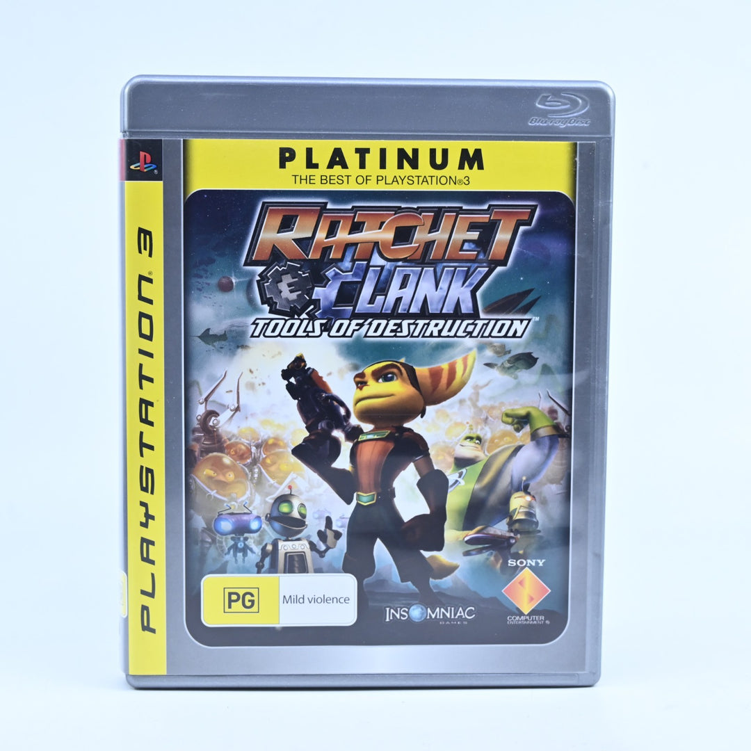 Ratchet & Clank: Tools of Destruction - Sony Playstation 3 / PS3 Game + Manual
