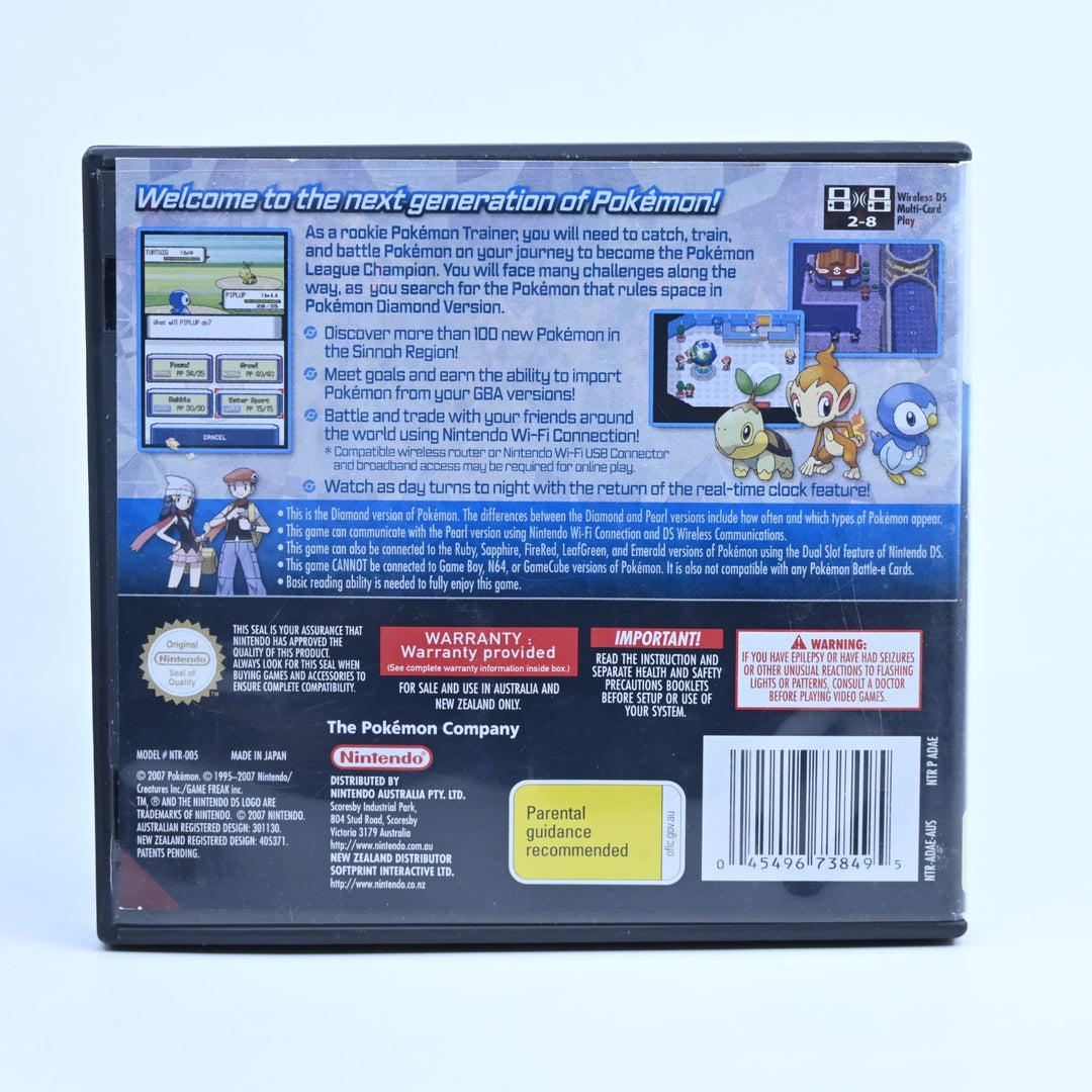 Pokemon Diamond - Nintendo DS Game - AUS PAL + Manual - FREE POST!