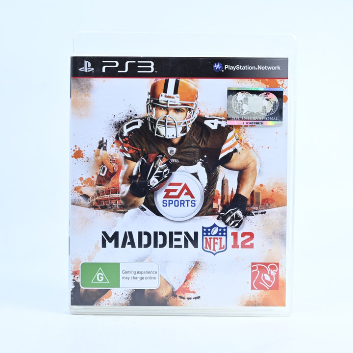 Madden NFL 12 - Sony Playstation 3 / PS3 Game + Manual - MINT DISC!