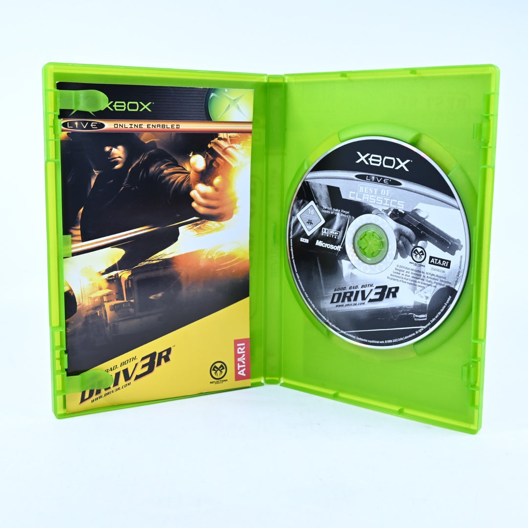 Driver 3 - Driv3r - Original Xbox Game + Manual - PAL - MINT DISC!